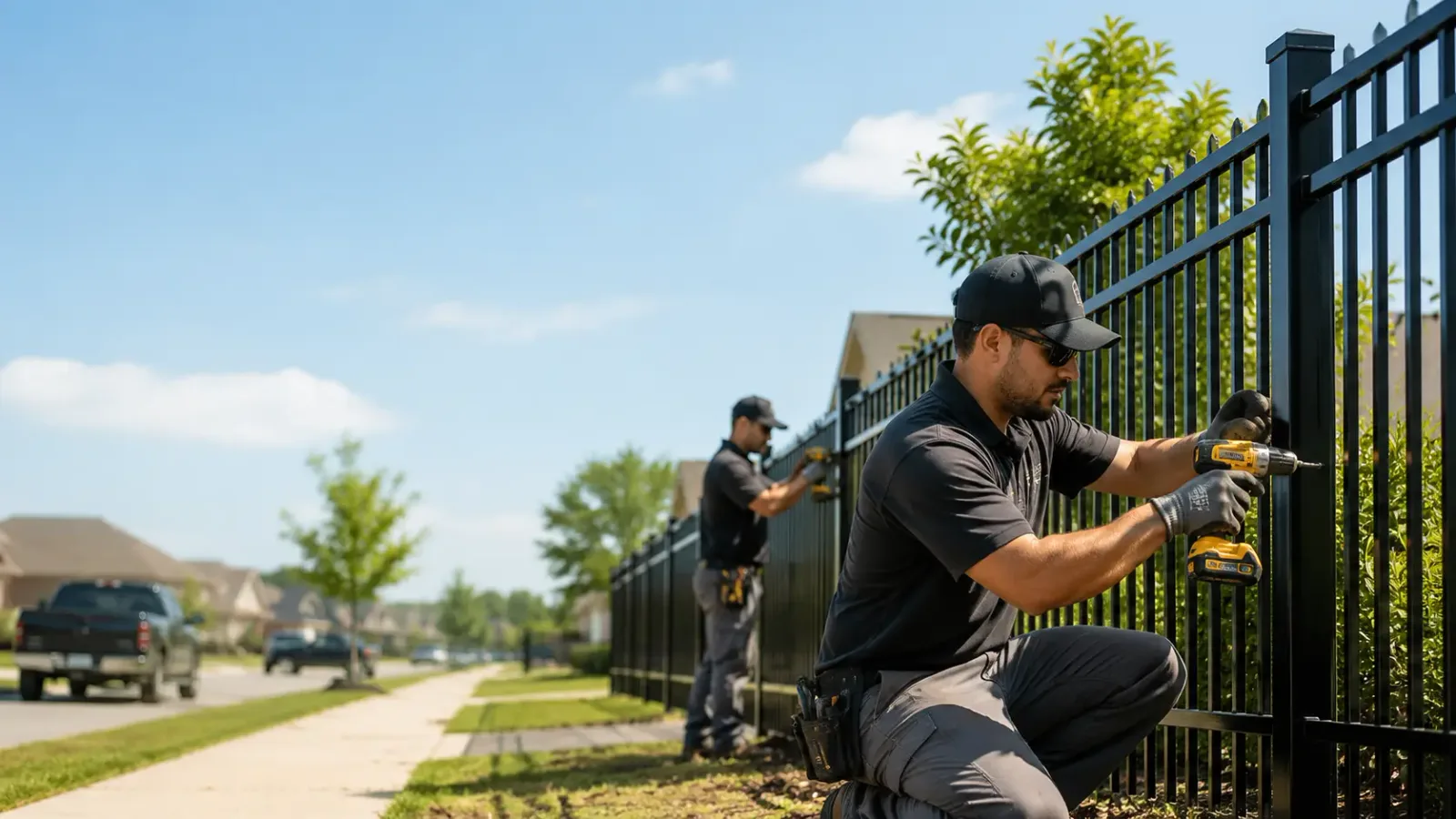 Metal Fence Installation in Hext, TX